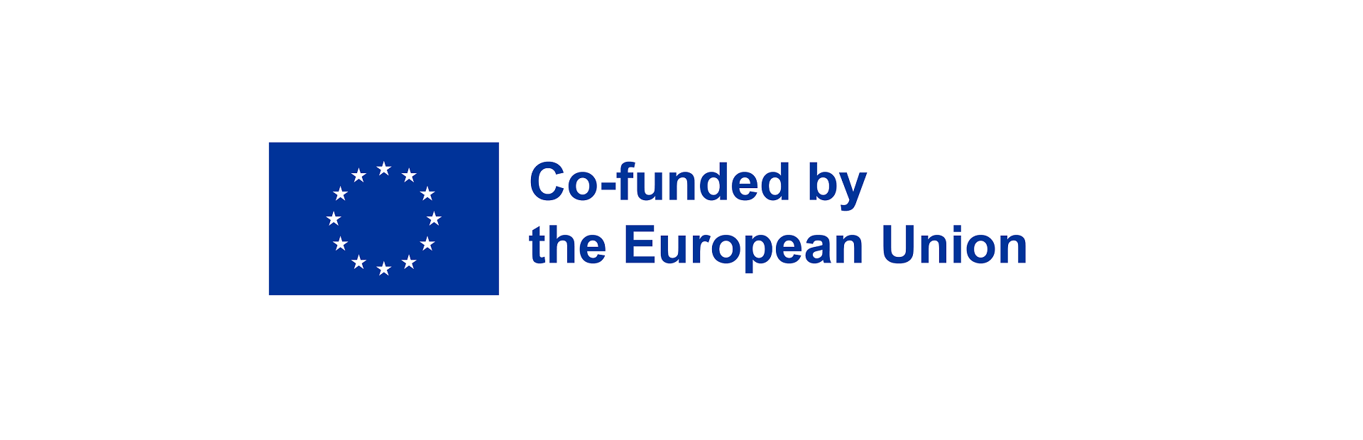 Co-founded by the European Union, logo with European Union flag